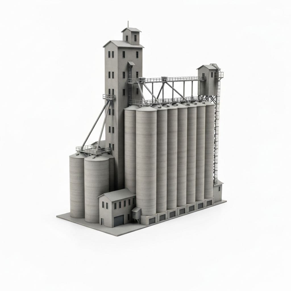 Walthers Cornerstone Grain Elevator